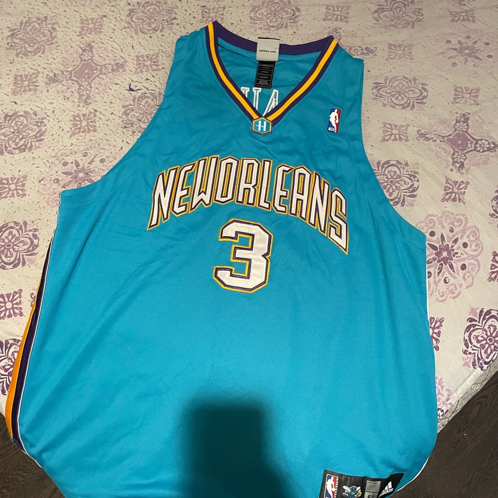 adidas New Orleans Basketball Jersey - Teal and Purple